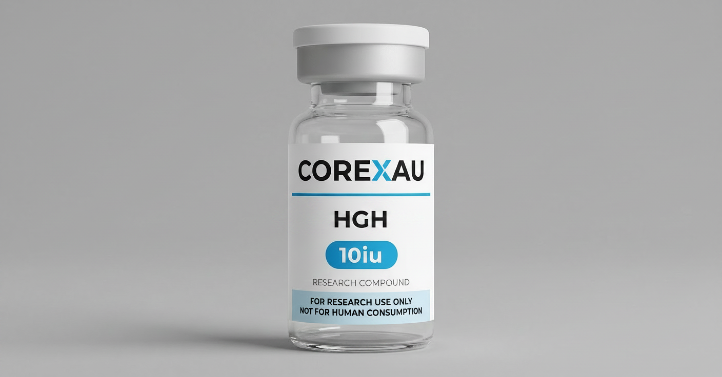 HGH 10iu vial — front view
