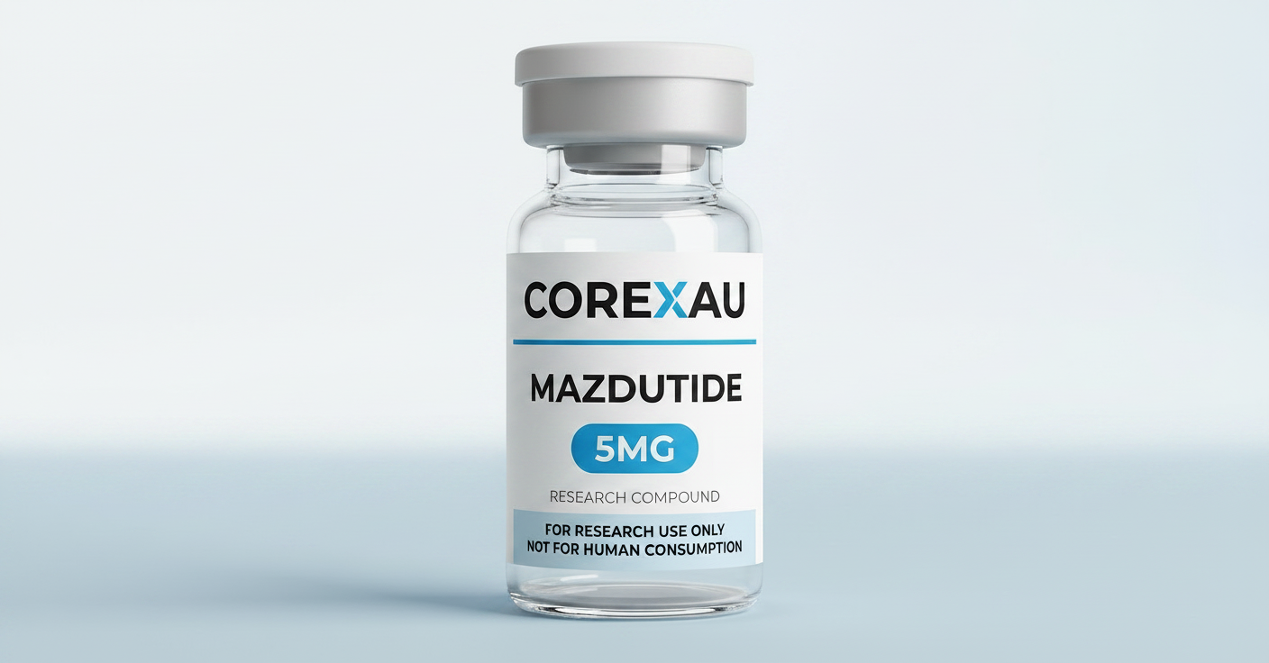 Mazdutide vial — front view