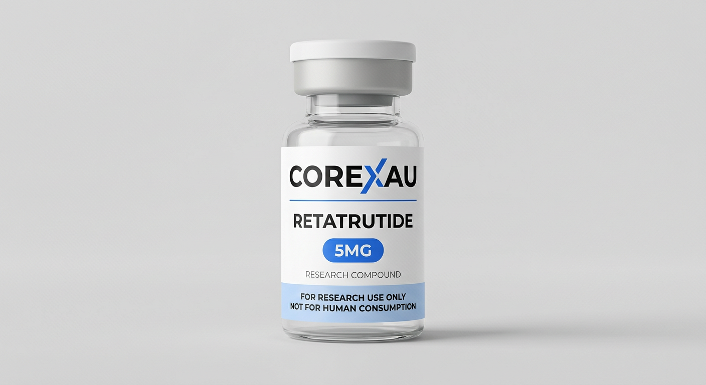 Retatrutide 5mg vial — front view