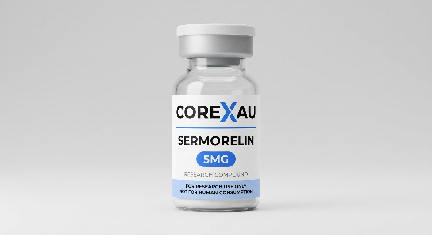Sermorelin 5mg vial — front view
