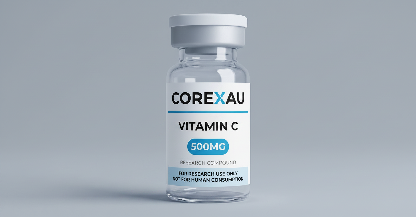 Vitamin C vial — front view